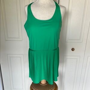 Green Sleeveless Mini Dress